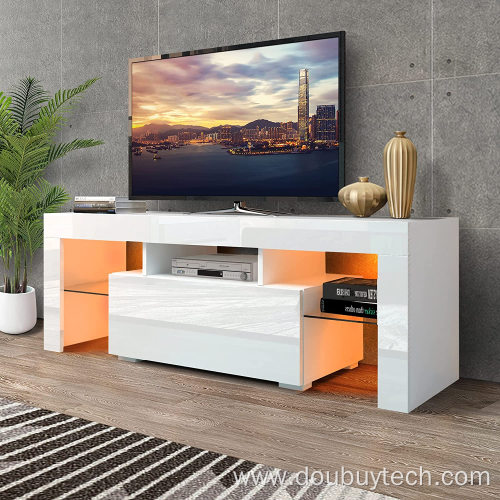 High Gloss TV Stand with LED Lights